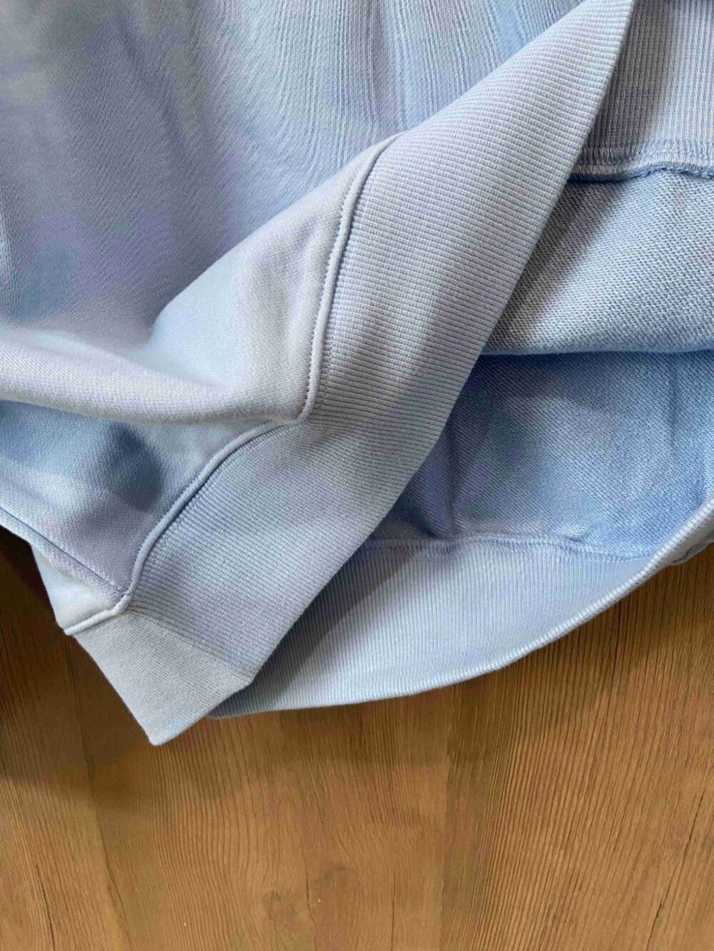 PARKE Light Blue Mock Neck Sweatshirt - Picture 4 of 5
